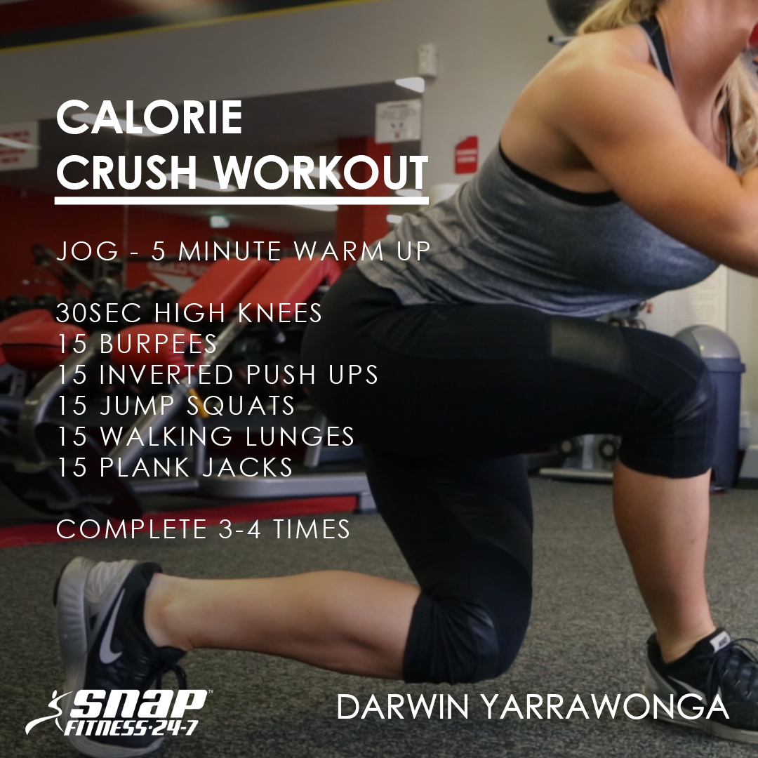 Calorie Crush Workout Territory Health Fund